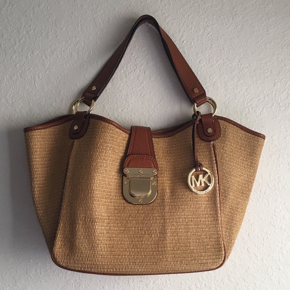 Michael Kors Handbags - Michael Kors Straw Handbag
